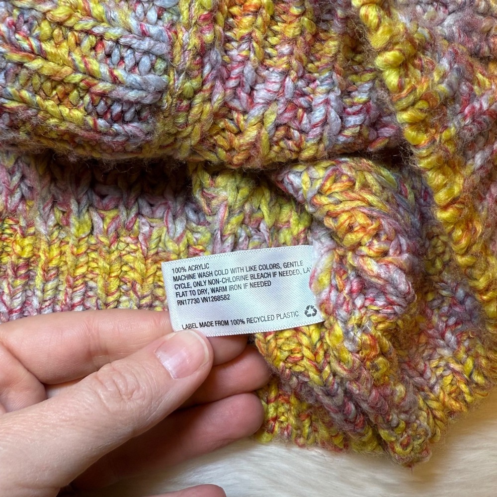 Universal thread multi-color knit button front ca… - image 3